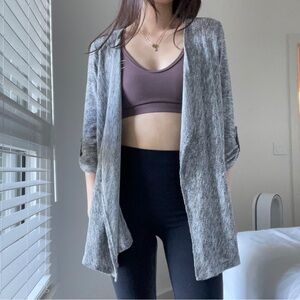 Grey Flowy Cardigan